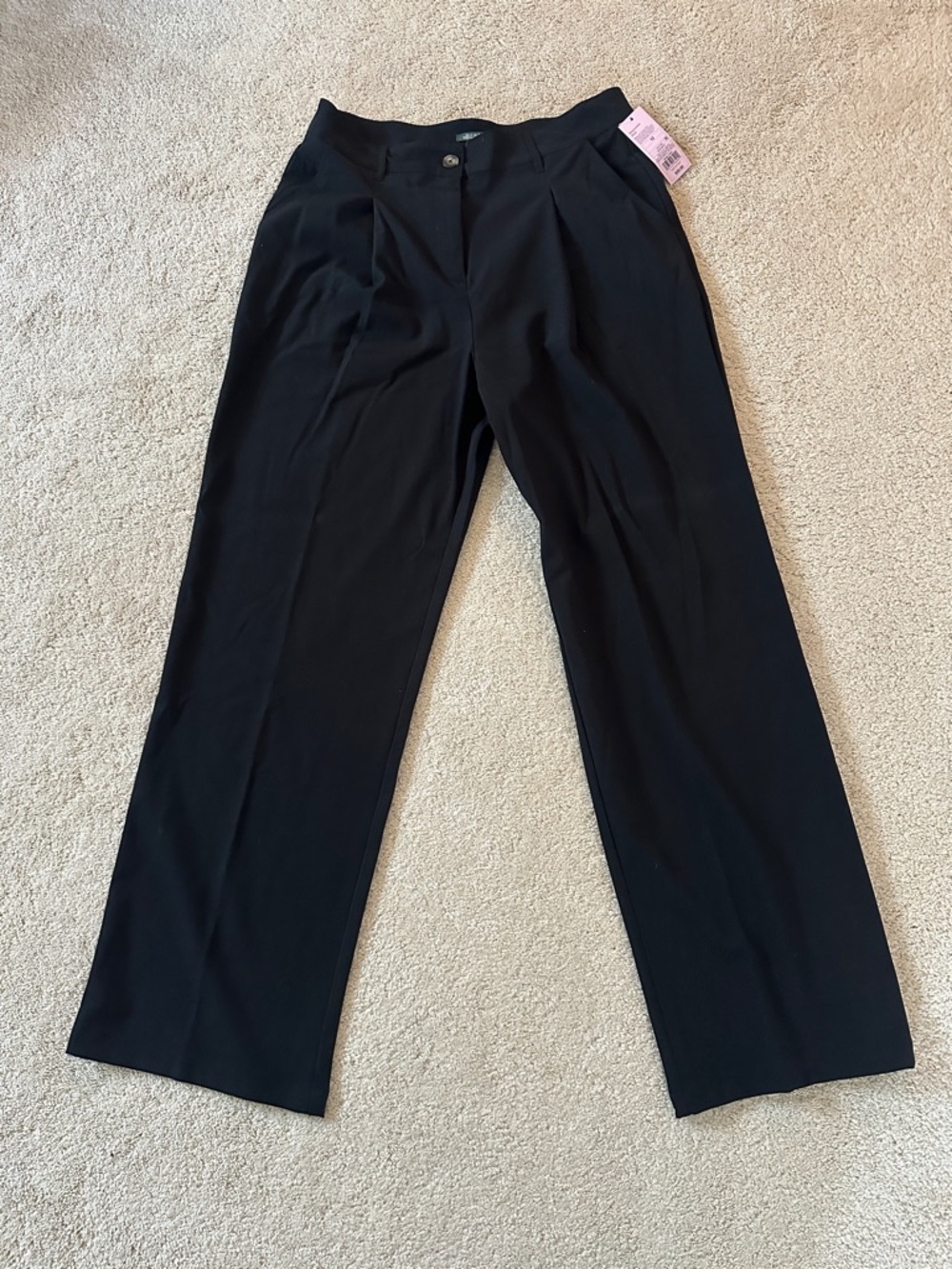 Women’s Black Straight-Leg Dress Pants
